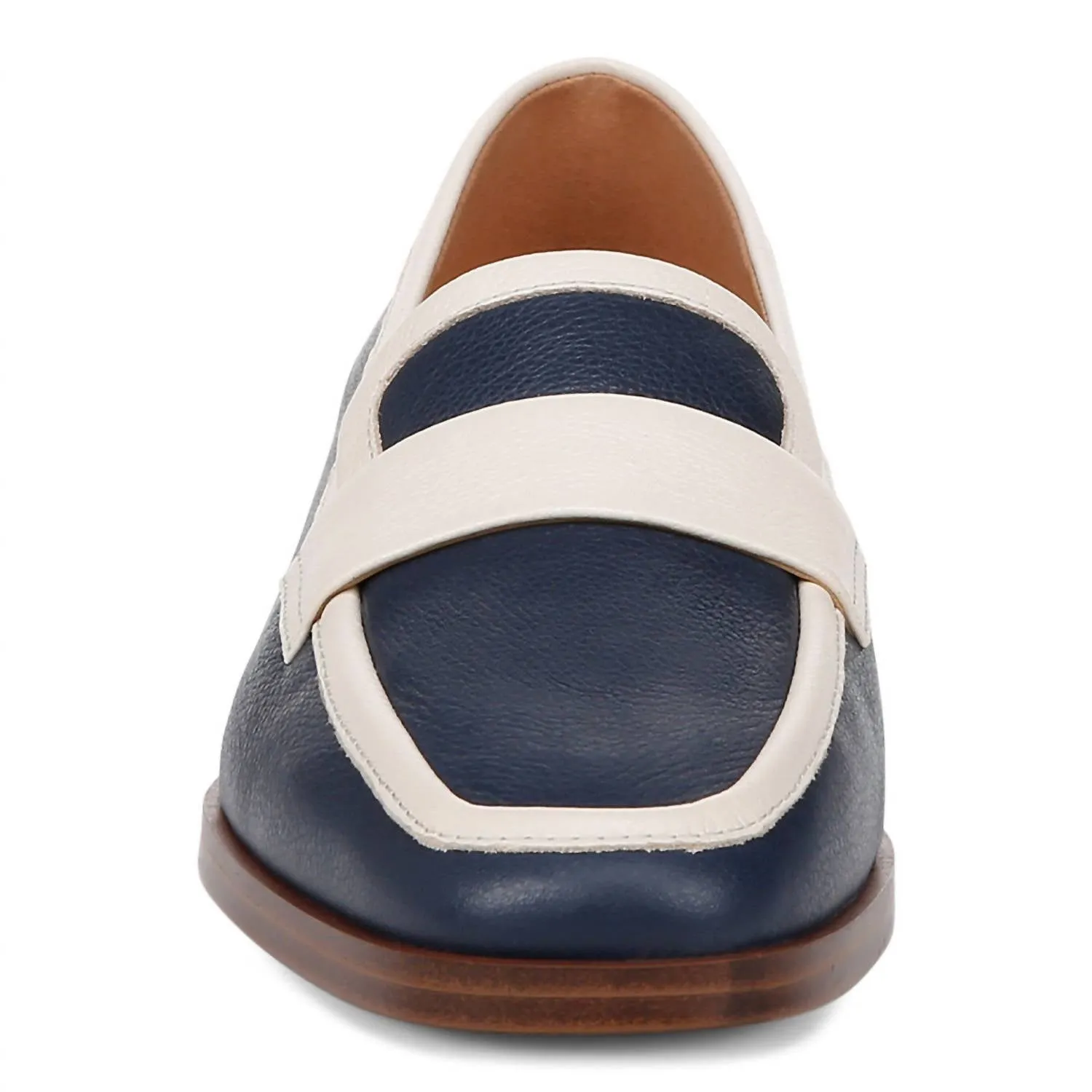 Women's Sellah Ii Leather Loafer In Navy With Carmel