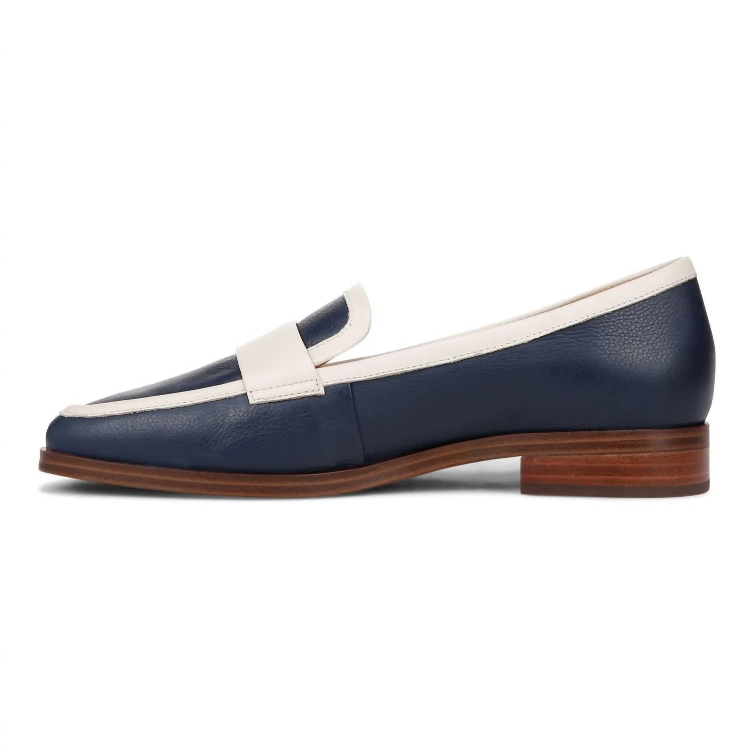 Women's Sellah Ii Leather Loafer In Navy With Carmel