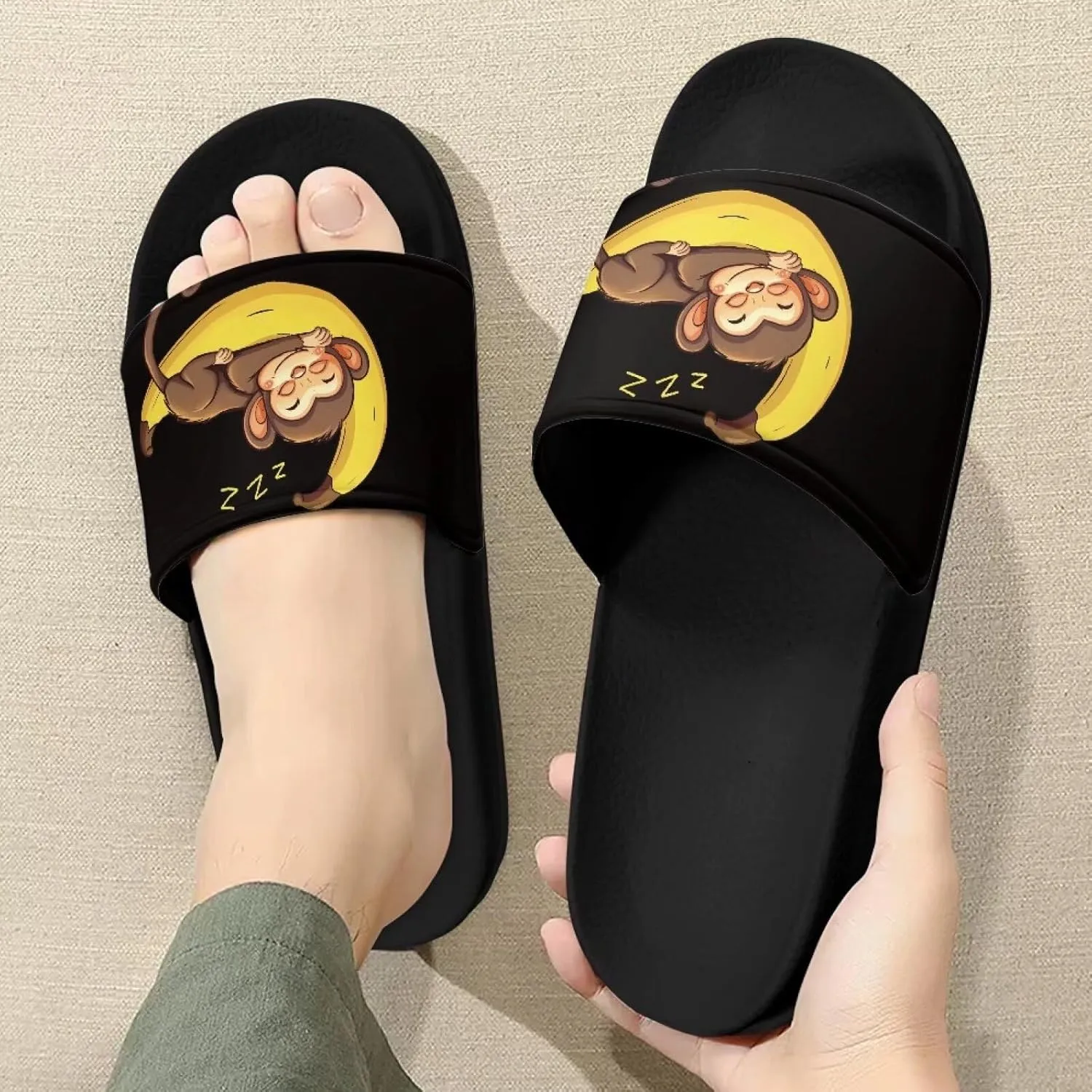 Womens Slide Sandals Non-Slip Soft House Slippers Shower Shoes Indoor Slides Bathroom Sandals