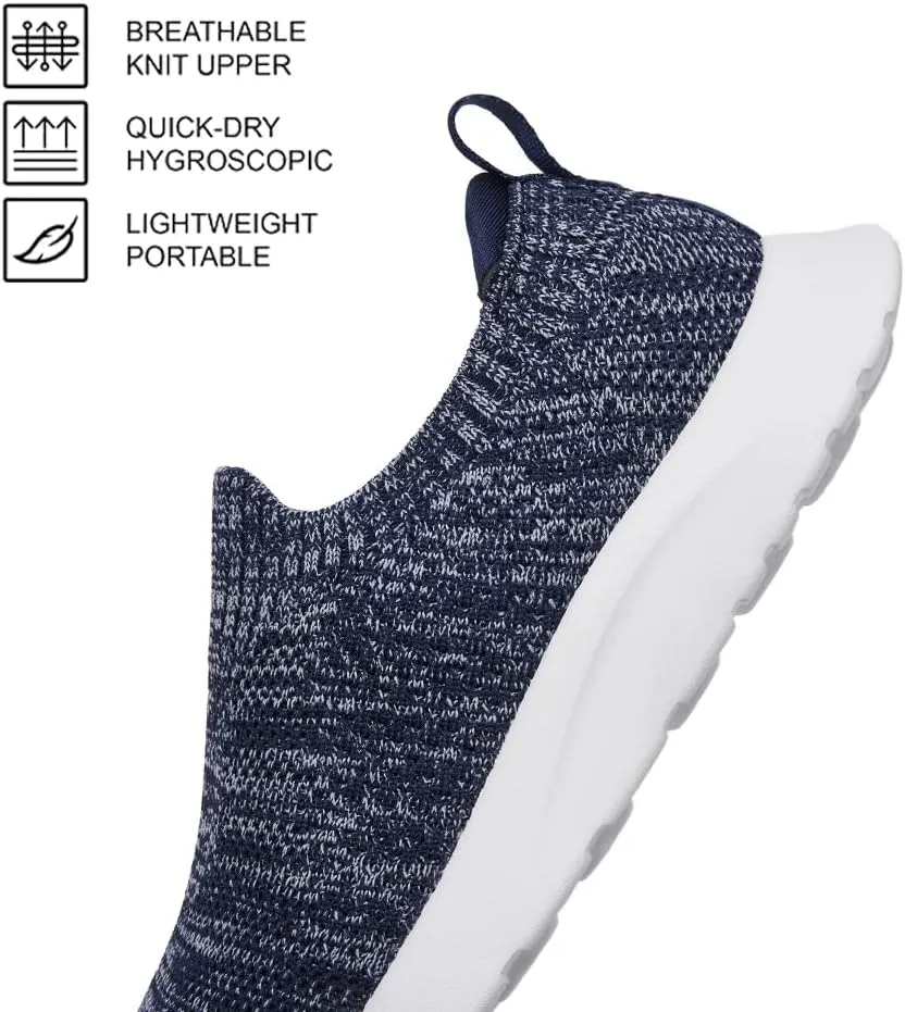 Women's Slip On Shoes, Stretch Knit Walking Shoes, Comfort Sneaker for Work, Travel, Commute