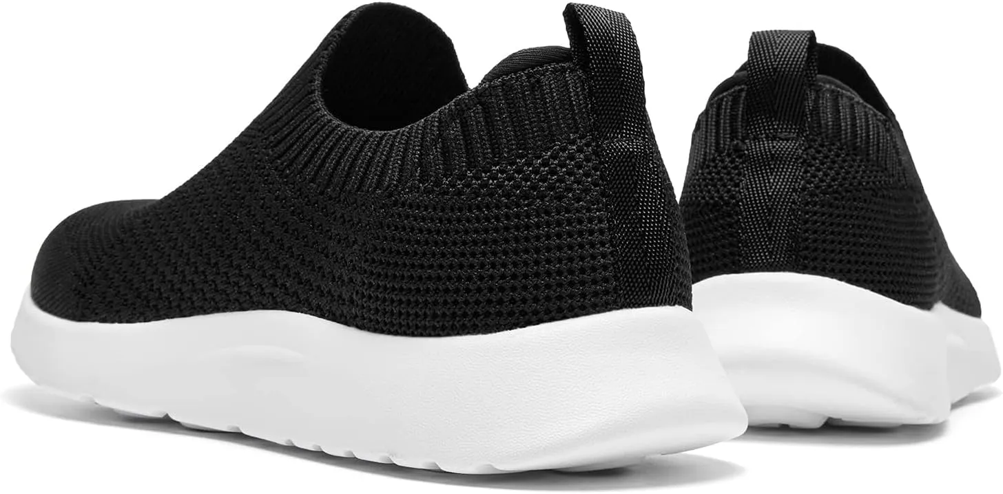 Women's Slip On Shoes, Stretch Knit Walking Shoes, Comfort Sneaker for Work, Travel, Commute