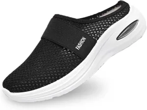 Women's Spring And Summer Fashion Net Cloth Solid Color Covered Toe Slippers Non Slip Comfortable Beach Slippers Slipper Socks for Women Indoor
