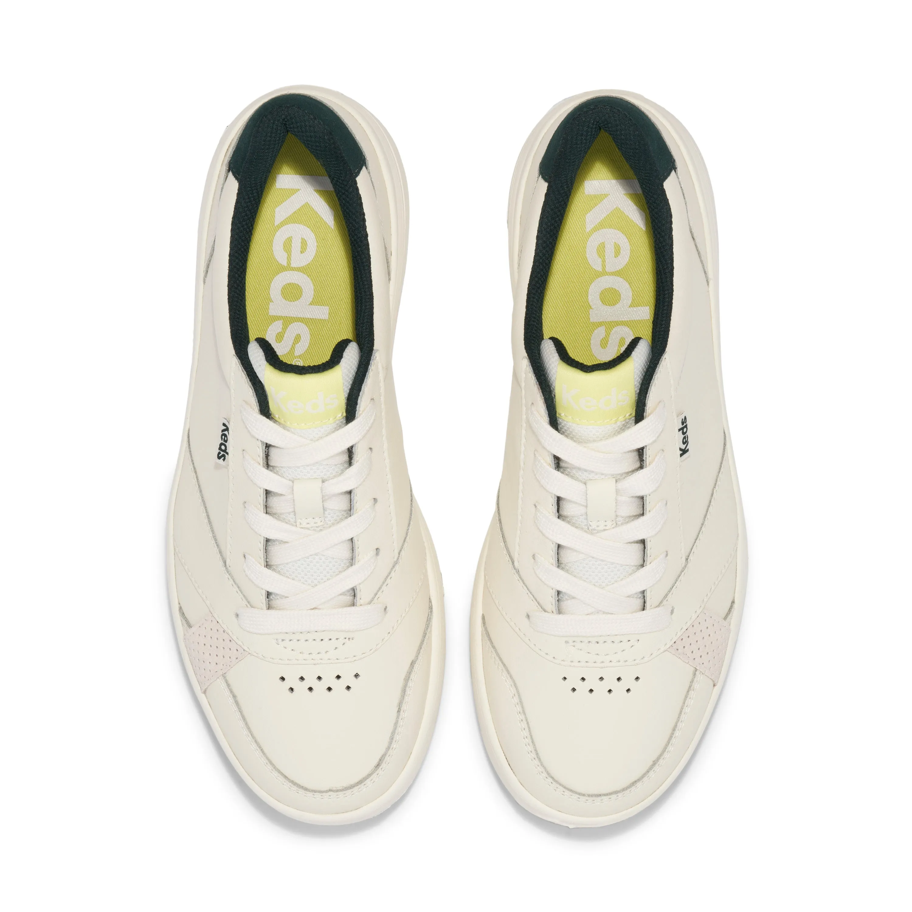 Women's The Court Leather - Off White/Green