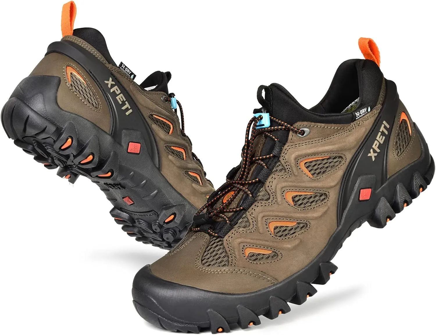 XPETI Men’s Pathfinder Low Stretch Waterproof Hiking Shoes