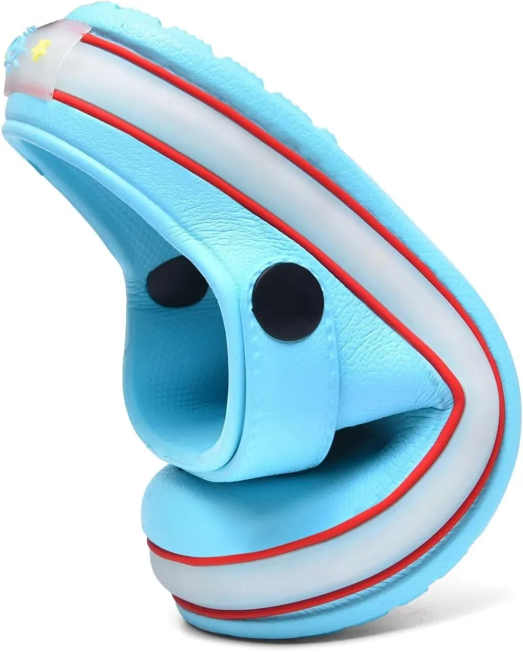 XPKWS Toddler Kids Clogs Boys Girls LED Garden Shoes Light up Sandals Slip on Quick Dry Beach Slippers