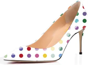 XYD Women Formal Closed Pointy Toe Pumps Slip On High Heel Stiletto for Office Lady Daily Wearing Dress Shoes