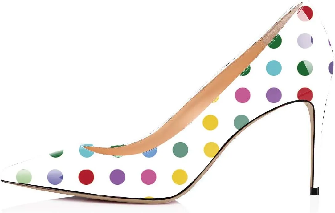 XYD Women Formal Closed Pointy Toe Pumps Slip On High Heel Stiletto for Office Lady Daily Wearing Dress Shoes