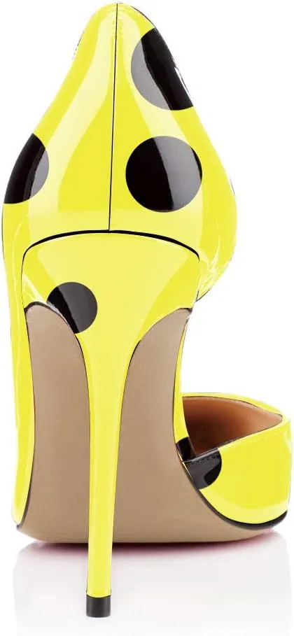 XYD Women Sexy High Heel Pumps Formal Event Closed Pointy Toe Slip-on D'Orsay Dress Office Shoes