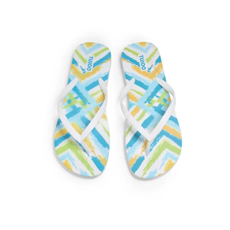 Zigzag Pop Slippers-Multicolors