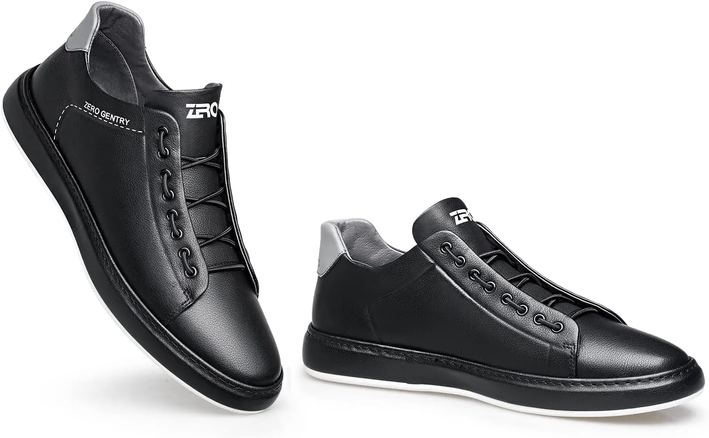 ZRO Men's Slip On Stylish Casual Fashion Leather Sneakers