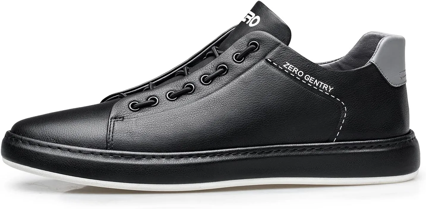 ZRO Men's Slip On Stylish Casual Fashion Leather Sneakers